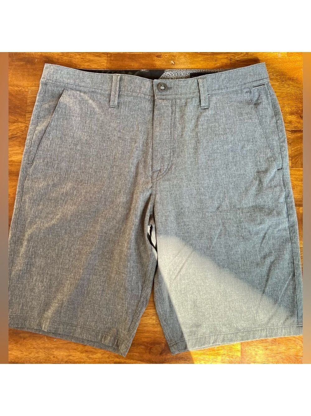 Volcom Men's Snt Frickin Static Surf Turf Hybrid Shorts Charcoal Size 34
